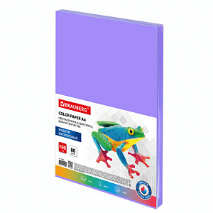 бумага  а4 80г/м2 100л медиум фиолетовая 112456 /br