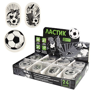 ластик детский футбол. манга ассорти, термопластичная резина, 63635 /фен изображение ластик детский футбол. манга ассорти, термопластичная резина, 63635 /фен