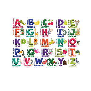 покрытие на стол для лепки а3 32*43см азбука, пластик, нпд-2 /пчелка