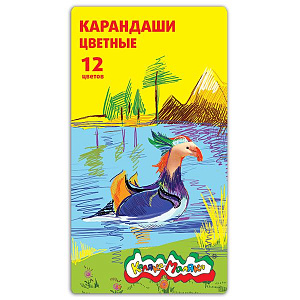 карандаши 12цв., металлический пенал, ккм12п /каляка-маляка изображение карандаши 12цв., металлический пенал, ккм12п /каляка-маляка