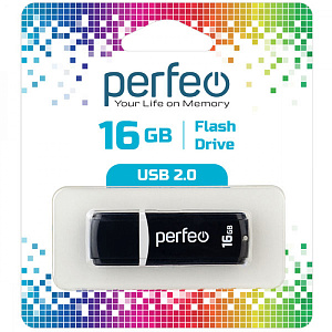 флэш карта 16gb perfeo usb c02 черная изображение флэш карта 16gb perfeo usb c02 черная