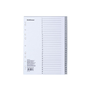 разделитель пластиковый а4 31о цифровой 55901 /ек изображение разделитель пластиковый а4 31о цифровой 55901 /ек