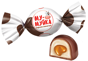 конфеты му-муйка, 0,5кг, со вкусом сливок ук305 изображение конфеты му-муйка, 0,5кг, со вкусом сливок ук305