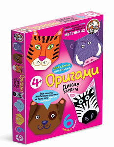 оригами дикие зверята (схемы для маленьких) к/к 01488 /дескор