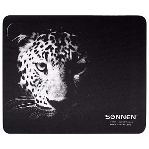 коврик для мыши leopard , резина+ткань, 220*180*3 513314 /sonnen
