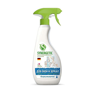 synergetic средство для стекол 500мл, биоразлагаемое с антибактериальным эффектом, курок, 39027