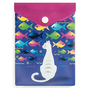 папка-конверт на кнопке а6 158*115мм зарплата котана. 0,18мм, цвет.печать, пкп60358 /listoff