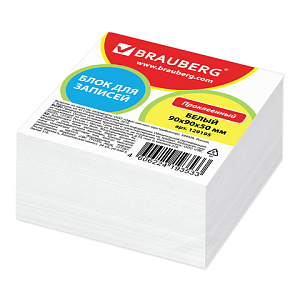 блок  бумаги для заметок   90*90*50 белый cклеенный, 129195 /br