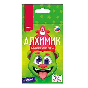 набор алхимик. выращивание кристаллов. монстрики. зеленый крп-003 /lori