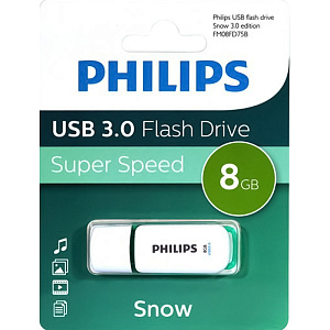 флэш карта 8gb usb 3.0, зеленый, fm08fd75b/97 /philips