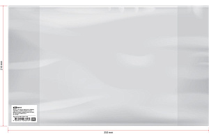 обложка 210*350 для дневника, тетради 100мкм прозрачная pp210.100 /artspace