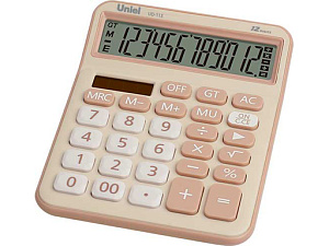 uniel  ud-113cr  калькулятор 12р 2п кремовый 161*125*25