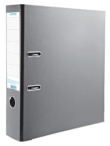 орднер 75мм  р двухстороннее pvc,  метал.окантовка, торцкарман,  cерый 059012003 /workmate