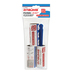 ролик для чистки одежды+2 суперлипких смен. блока по 20л, 605399 /laima изображение ролик для чистки одежды+2 суперлипких смен. блока по 20л, 605399 /laima