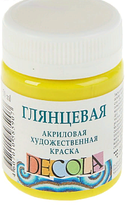 акрил глянцевый лимонный    50мл 2928214 /decola