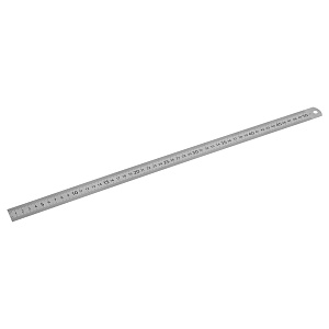 линейка 50см стальная, пвх чехол лн-30533 /стамм