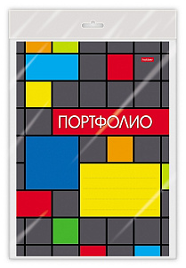 папка 20 файлов, корешок 14мм, синяя 20av4_14177  /hatber