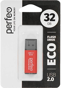 флэш карта 32gb perfeo usb e03 economy series красная изображение флэш карта 32gb perfeo usb e03 economy series красная