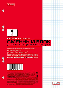 сменный блок для тетрадей на кольцах а5 80л, сб5с1_02449 /hatber изображение сменный блок для тетрадей на кольцах а5 80л, сб5с1_02449 /hatber