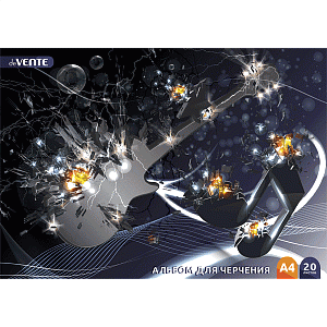 альбом  20л для черчения  ассорти на склейке,  ачмкскл, 2110400,2110401  /devente