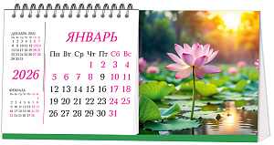 календарь-домик на гребне  12л блок лотос. блок офсет,   22с14-5 /полином