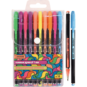 набор гелевых ручек 10 цветов 1.0мм флуоресцентные неоновые в блистере 5051813 /devente изображение набор гелевых ручек 10 цветов 1.0мм флуоресцентные неоновые в блистере 5051813 /devente
