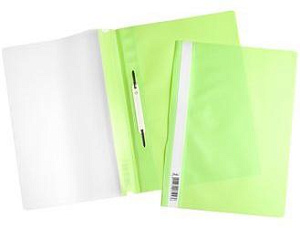 скоросшиватель а4 с прозрачной обложкой салатовый 4319, 00119 /hatber