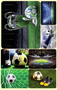 наклейки 153*92мм футбол 4-10-0062 /miland