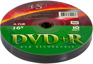 диск dvd-r  4.7gb 16х vs shrink/10