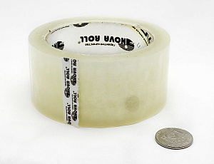 клейкая лента 48мм*66м прозрачная, nova roll 207