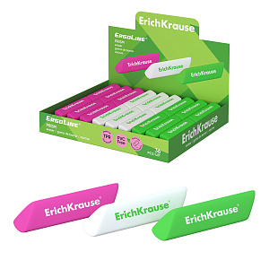 ластик ergoline prism  треугольный, цвет ассорти 44479  /ek