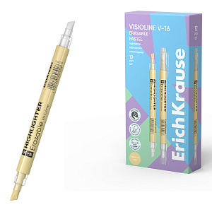 текстмаркер v-16 erasable pastel стираемый 0.6-4 желтый 60790 /ек изображение текстмаркер v-16 erasable pastel стираемый 0.6-4 желтый 60790 /ек