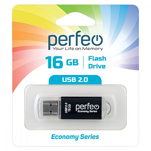 флэш карта 16gb perfeo usb e01 black изображение флэш карта 16gb perfeo usb e01 black