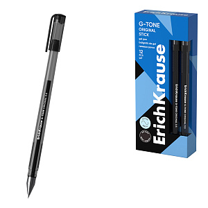 ручка гелевая 0.5/0.4 g-tone, черная, 17810 /ek