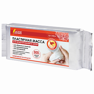 паста для лепки, самозатвердевающая, 500 г, натуральный белый, 228654 /остров сокровищ