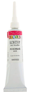 контур 18мл по ткани, розовый, 5403322 /decola