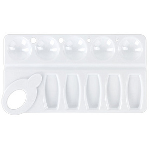 палитра пластмассовая 10 ячеек прямоугольная 227809 /пифагор