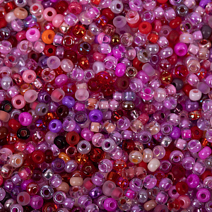 бисер чехия 50г красный микс №001 /gamma