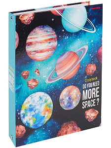 книга для записей /пп а5 160л на кольцах захватывающий космос  т160-3597 