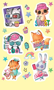 наклейки животные 98*159 0-11-629а /мир открыток