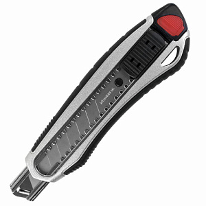 нож канцелярский 18мм heavy duty с резиновыми вставками, в блистере 237158 /br