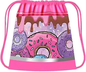 мешок для обуви 420*340мм с карманом на замочке любимые сладости, сдс-71 /пчелка