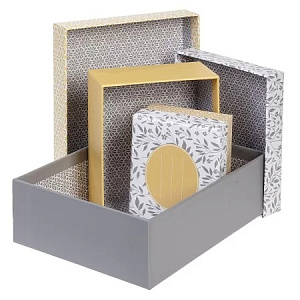 картонная коробка с крышкой прямоугольник primrose средняя bx_082977 /hatber фото