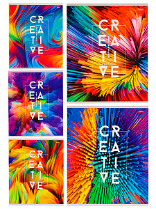 тетрадь 48л клетка креативная абстракция. мо, блок 2, 48-5807 /remix