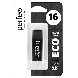 флеш карта 16gb usb e03 economy series черная 15458 /perfeo изображение флеш карта 16gb usb e03 economy series черная 15458 /perfeo