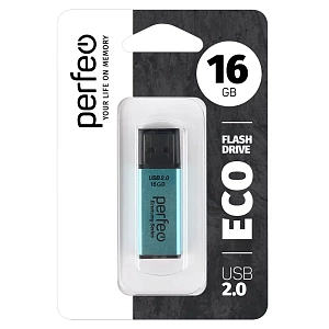 флэш карта 16gb perfeo usb e03 economy series зеленая изображение флэш карта 16gb perfeo usb e03 economy series зеленая