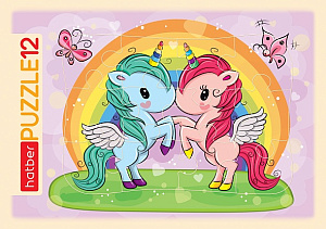 пазлы в рамке единорожки 300*200 12п34_19505 /hatber изображение пазлы в рамке единорожки 300*200 12п34_19505 /hatber