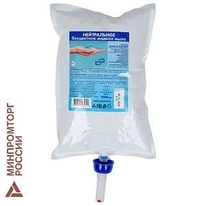 картридж с жидким мылом 1л, нейтральное, однораз., 100024-бц1000 /keman (ан. tork) изображение картридж с жидким мылом 1л, нейтральное, однораз., 100024-бц1000 /keman (ан. tork)