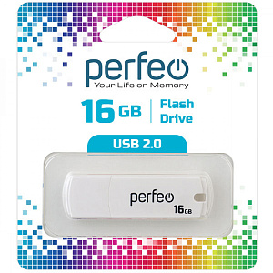флэш карта 16gb perfeo usb c05 белая изображение флэш карта 16gb perfeo usb c05 белая