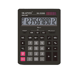 skainer sк-555bl калькулятор 12р 2пит., 2пам., 155*205*35мм, синий